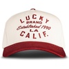image:imageLucky Brand Classic Cotton Adjustable  Dad Hat  Baseball Cap  Golf  Fishing  Low Profile  5 Panel DesignTwo Toned La  CreamRed