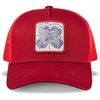 image:imageLucky Brand Trucker Hat  Snapback  Adjustable  Mesh Back  Retro  Baseball Cap  Golf  Fishing  American HeritageClover Patch  Red