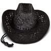 Woven Straw - Black