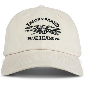 image:imageLucky Brand Classic Cotton Adjustable  Dad Hat  Baseball Cap  Golf  Fishing  Low Profile  5 Panel DesignBlue Jeans Co  Cream
