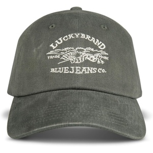 image:imageLucky Brand Classic Cotton Adjustable  Dad Hat  Baseball Cap  Golf  Fishing  Low Profile  5 Panel DesignBlue Jeans Co  Moss