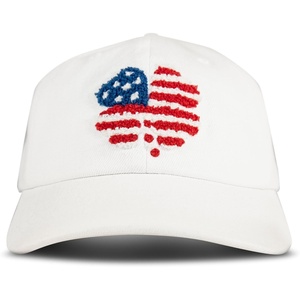 image:imageLucky Brand Classic Cotton Adjustable  Dad Hat  Baseball Cap  Golf  Fishing  Low Profile  5 Panel DesignFlag Clover  White