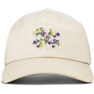 image:imageLucky Brand Classic Cotton Adjustable  Dad Hat  Baseball Cap  Golf  Fishing  Low Profile  5 Panel DesignFloral Clover  Cream