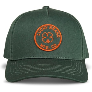 image:imageLucky Brand Classic Cotton Adjustable  Dad Hat  Baseball Cap  Golf  Fishing  Low Profile  5 Panel DesignMfg Co Patch  Forest Green