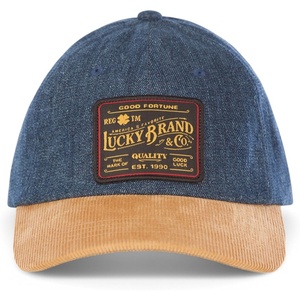 image:imageLucky Brand Classic Cotton Adjustable  Dad Hat  Baseball Cap  Golf  Fishing  Low Profile  5 Panel DesignVintage Denim  Tan