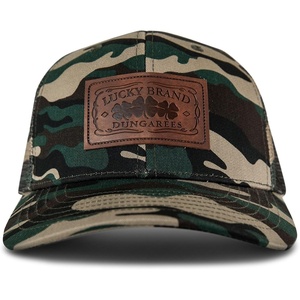 image:imageLucky Brand Trucker Hat  Snapback  Adjustable  Mesh Back  Retro  Baseball Cap  Golf  Fishing  American HeritageMesh Leather Patch  Camo