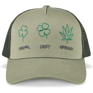 image:imageLucky Brand Trucker Hat  Snapback  Adjustable  Mesh Back  Retro  Baseball Cap  Golf  Fishing  American HeritageSuper Lucky Trucker  Moss