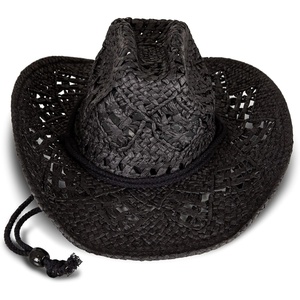 image:imageLucky Brand Womens Straw Cowboy Hat  Rope Design  Western  Style  Fashion  Sun Protection  BreathableWoven Straw  Black