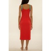 image:imageLucky Brand Womens Avila Rib Midi Dress Casual Beach Cover Ups for WomenScarlet