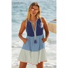 image:imageLucky Brand Womens Lagos Tiered Dress Casual Beach Cover Ups for WomenNavy