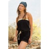 image:imageLucky Brand Womens Laguna Short Romper Casual Pull On Beach Cover Ups for WomenBlack