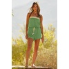 image:imageLucky Brand Womens Laguna Short Romper Casual Pull On Beach Cover Ups for WomenSea Grass