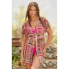 image:imageLucky Brand Womens Verona Chiffon Tunic Casual Beach Cover Ups for WomenMulticolor