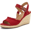 image:imageLucky Brand Womens Mindra Espadrille Wedge SandalRed