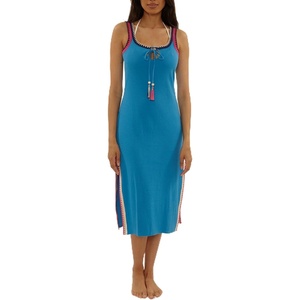 image:imageLucky Brand Womens Avila Rib Midi Dress Casual Beach Cover Ups for WomenPeacock