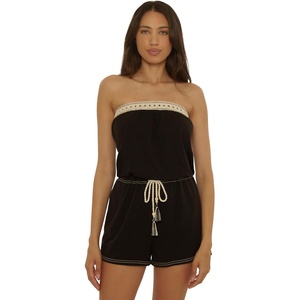 image:imageLucky Brand Womens Laguna Short Romper Casual Pull On Beach Cover Ups for WomenBlack