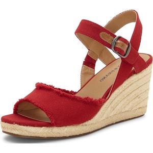 image:imageLucky Brand Womens Mindra Espadrille Wedge SandalRed