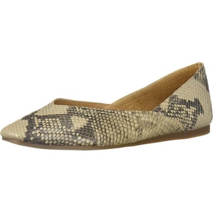 image:imageLucky Brand Womens Womens Alba Ballet Square Toe FlatsChinchilla