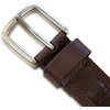 image:imageLucky Brand Mens Genuine Leather Belt  Classic  Casual  Everyday  Western  American Heritage  Metal BuckleStitched  Brown