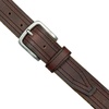 image:imageLucky Brand Mens Stitched Genuine Leather Belt  Classic  Casual  Dress  Everyday  Western  Metal BuckleAntiqued Leather  Brown