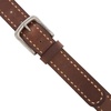 image:imageLucky Brand Mens Stitched Genuine Leather Belt  Classic  Casual  Dress  Everyday  Western  Metal BuckleCord Lacing  Brown