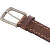 image:imageLucky Brand Mens Stitched Genuine Leather Belt  Classic  Casual  Dress  Everyday  Western  Metal BuckleCord Lacing  Brown