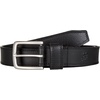 image:imageLucky Brand Mens Stitched Genuine Leather Belt  Classic  Casual  Dress  Everyday  Western  Metal BuckleDouble Stitch  Black