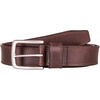image:imageLucky Brand Mens Stitched Genuine Leather Belt  Classic  Casual  Dress  Everyday  Western  Metal BuckleDouble Stitch  Brown