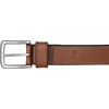 image:imageLucky Brand Mens Stitched Genuine Leather Belt  Classic  Casual  Dress  Everyday  Western  Metal BuckleDouble Stitch  Tan