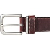 image:imageLucky Brand Mens Stitched Genuine Leather Belt  Classic  Casual  Dress  Everyday  Western  Metal BuckleLeather Keeper  Brown