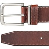 image:imageLucky Brand Mens Stitched Genuine Leather Belt  Classic  Casual  Dress  Everyday  Western  Metal BuckleLeather Keeper  Tan