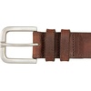 image:imageLucky Brand Mens Stitched Genuine Leather Belt  Classic  Casual  Dress  Everyday  Western  Metal BuckleTriple Needle Stitch  Brown