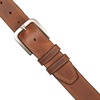 image:imageLucky Brand Mens Stitched Genuine Leather Belt  Classic  Casual  Dress  Everyday  Western  Metal BuckleTriple Needle Stitch  Tan