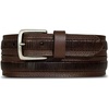 image:imageLucky Brand Mens Genuine Leather Belt  Classic  Casual  Everyday  Western  American Heritage  Metal BuckleStitched  Brown