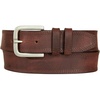 image:imageLucky Brand Mens Stitched Genuine Leather Belt  Classic  Casual  Dress  Everyday  Western  Metal BuckleTriple Needle Stitch  Brown