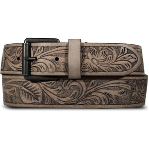 image:imageLucky Brand Mens Genuine Leather Belt  Classic  Casual  Everyday  Western  American Heritage  Metal BuckleWestern Embossed  Brown