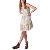 image:imageLucky Brand Womens Lucky Brand Womens Printed Button Front Tiered Mini DressPink Ikat Mix