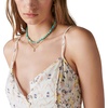 image:imageLucky Brand Womens Lucky Brand Womens Printed Button Front Tiered Mini DressPink Ikat Mix