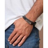 image:imageLucky Brand 3Row Microfiber Leather Bracelet for Men 85 Stainless Steel Knotted Bracelet