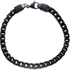 image:imageLucky Brand Mens Stainless Steel 6MM Spiga Chain Bracelet  Black Plated 875 Durable Link Jewelry
