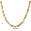image:imageLucky Brand Mens Stainless Steel Curb Chain Necklace  20 Gold TonePlated 316L Stainless Steel