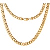 image:imageLucky Brand Mens Stainless Steel Curb Chain Necklace  20 Gold TonePlated 316L Stainless Steel