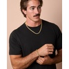 image:imageLucky Brand Mens Stainless Steel Rope Chain Bracelet  8MM GoldTone Plated 9 Durable 316L Link Jewelry