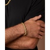 image:imageLucky Brand Mens Stainless Steel Rope Chain Bracelet  8MM GoldTone Plated 9 Durable 316L Link Jewelry
