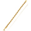 image:imageLucky Brand Mens Stainless Steel Rope Chain Bracelet  8MM GoldTone Plated 9 Durable 316L Link Jewelry