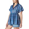 image:imageLucky Brand Womens Babydoll Tunic ShirtBlue Tie Dye
