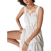 image:imageLucky Brand Womens Lucky Brand Womens Lace Tiered Knit Maxi DressGardenia