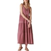image:imageLucky Brand Womens Lucky Brand Womens Lace Tiered Knit Maxi DressRose Brown