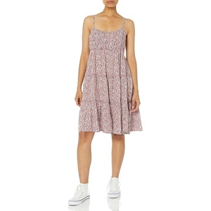 image:imageLucky Brand Womens Tiered Floral Mini DressBrown Multi