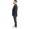 image:imageLucky Brand Mens Knit Blazer Sportcoat Rayon Polyester Blend Slim Fit Plaid 2 Button Notch CollarNavy